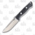 Bark River Bravo 1 Fixed Blade Knife (A2, Black Matte Micarta, Ramped) BA111MBCM