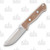 Bark River Bravo 1 Fixed Blade Knife (A2  Natural Canvas Micarta  Ramped)