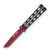 Bear & Son 5" Butterfly Knife Red Widow Tanto Black BRW115TANB