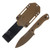 KA-BAR Becker Nessmuk Fixed Blade Knife Burnt Bronze/Ultramid KABK19