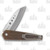 Medford Nosferatu Folding Knife 3.5in Tumbled Spear Point Bronze