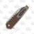 Medford Nosferatu Folding Knife 3.5in Tumbled Spear Point Bronze