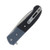 CRKT Ignitor Spring-Assisted Linerlock Folding Knife (Black and Blue G-10) CR6880