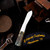 B House Custom Knives Ancient Blue Mammoth Barlow Folding Knife (2023 Blade Show Edition)