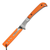 Hogue Expel Scalpel Fixed Solid Orange G10 Replaceable HIgh Carbon 2.5 In Blade. front scalpel in sheath 