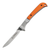 Hogue Expel Scalpel Fixed Solid Orange G10 Replaceable HIgh Carbon 2.5 In Blade. front 