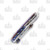 Olamic Appetizer Kiridashi Slipjoint Folding Knife A117 (Entropic TiMascus  Jeweled  Matte Blue)