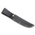 Black Leather Basketweave 6 Inch Straight Knife Belt Sheath