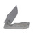 Something Obscene J Cape V4 Gray 3.5in Plain Gray Bead Blast Drop Point