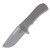 Doc Shiffer Field Grade Recon Framelock Folding Knife Magnacut, Natural Gray Titanium