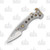 Olamic Appetizer Folding Knife 1.75in Plain  Kiridashi Frosty Titanium Bronze