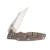 Hinderer Eklipse 3.5 Folding Knife Stonewash Wharncliffe Blue G-10/Bronze Titanium KEK35WCBRBL
