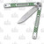 Revo Nexus Two Tone Green Anodization 4.5in Clip Point Butterfly Knife