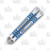 Revo Nexus Two Tone Blue Anodization 4.5in Clip Point Butterfly Knife