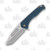 Medford Praetorian Swift FL Folding Knife 3.37in Tumbled Tanto Blue