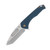 Medford Praetorian Swift FL Folding Knife 3.37in Tumbled Tanto Blue 