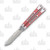 Revo Nexus Two Tone Red Anodization 4.5in Clip Point Butterfly Knife