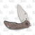 Olamic Busker Semper Framelock Folding Knife 006-S (Satin Magnacut  Copper CamoCarbon/Entropic)