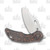 Olamic Busker Semper Framelock Folding Knife 024-S (Satin Magnacut  Copper Camo FatCarbon/Jeweled)