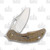 Olamic Busker Semper Framelock Folding Knife 011-S (Satin Magnacut, Dark Matter FatCarbon/Frosty Bronze) BCF011S