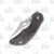 Olamic Busker Semper Framelock Folding Knife 011-S (Satin Magnacut, Dark Matter FatCarbon/Frosty Bronze) BCF011S