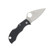 Spyderco Manbug Black Lightweight Leaf Folding Knife 1.9in Plain Satin Blade SPMBKLFP
