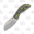 Olamic Busker Largo Framelock Folding Knife 006-L (Satin Magnacut  Toxic Storm FatCarbon/Neontropic)