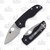 Spyderco Lil Native Slip Joint Folding Knife (Satin  Black G-10)