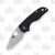 Spyderco Lil Native Slip Joint Folding Knife (Satin  Black G-10)