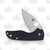 Spyderco Lil Native Slip Joint Folding Knife (Satin  Black G-10)