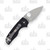 Spyderco Lil Native Slip Joint Folding Knife (Satin  Black G-10)