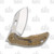 Olamic Busker Largo Framelock Folding Knife 025-L (Satin Magnacut  Dark Matter FatCarbon/Frosty Bronze)