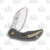 Olamic Busker Largo Framelock Folding Knife 007-L (Satin Magnacut  Twill FatCarbon/Dark Blast)