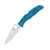 Spyderco Endura 4 Lightweight Blue 3.8 Inch Plain Satin Clip Point SPC10FPBL