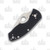 Spyderco Ambitious Folding Knife G10 Black 2.31in Satin Plain Blade