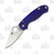 Spyderco Para 3 Folding Knife Blue G-10