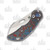 Olamic Busker Largo Framelock Folding Knife 020-L (Satin Magnacut  Nebula FatCarbon/Frosty Titanium)