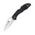 Spyderco Delica 4 FRN Black Folding Knife 2.9in Partially Serrated Blade