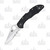 Spyderco Delica 4 Folding Knife Partially Serrated Black FRN