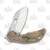 Olamic Busker Largo Framelock Folding Knife 021-L (Satin Magnacut  Lava Flow FatCarbon/Neontropic)