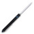 Marfione Scarab II Out-the-Front Automatic Knife (Mirror Polished  Black  Blue Ringed Titanium Hardware)