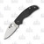 Spyderco Sage 5 Lightweight Folding Knife Black 3in Satin Plain Blade