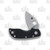 Spyderco Chicago Folding Knife Black G10 2in Satin Plain Blade