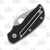 Spyderco Chicago Folding Knife Black G10 2in Satin Plain Blade