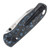 Kizer Drop Bear Azo Design Blue Fat Carbon 2.99in Plain Elmax Drop Pt