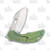 Olamic Busker Largo Framelock Folding Knife 015-L (Satin Magnacut  Toxic Storm FatCarbon/Green Seabed)