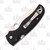 Spyderco Shaman Compression Lock Folding Knife (Black G-10)