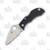 Spyderco Manbug Folding Knife Black Lightweight Leaf Serrated