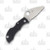 Spyderco Manbug Folding Knife Black Lightweight Leaf Serrated