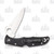 Spyderco Endura 4 Folding Knife 3.8 Inch Serrated Satin Clip Point Back Open 2